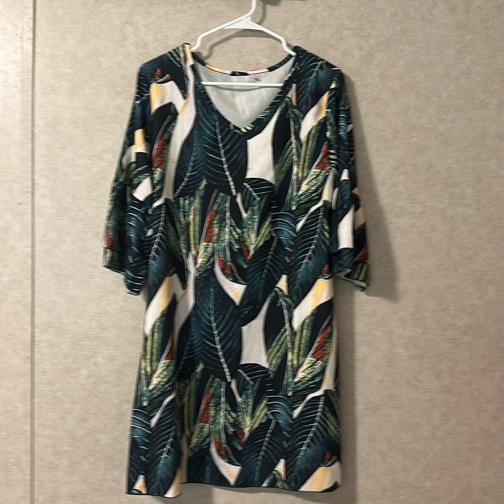 BELONGSCI Women's Summer Dress Sweet & Cute V-Neck Bell Sleeve Shift Dress